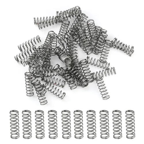 Miniatura 45 de MroMax 20Pcs Compressed Spring, 0.04" Wire Dia, 0.31" OD, 1.57" Free Length, Gray Black Spring Steel Extended Coil Compression Spring