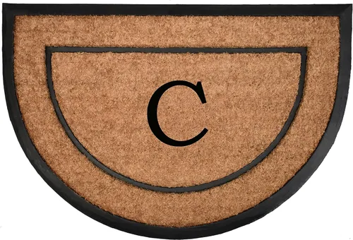 Miniatura 35 de Home & More Calloway Mills - Felpudo con monograma de medio círculo, letra (M, 24 x 36 pulgadas)