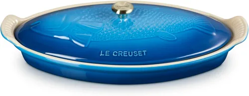 Le Creuset - Cacerola de cerámica Heritage para pescado, 1.7 cuartos de galón, Marsella Marseille