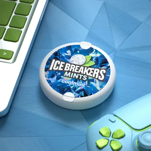 Miniatura 6 de ICE BREAKERS Coolmint Latas de mentas sin azúcar, 1.5 oz (8 unidades)