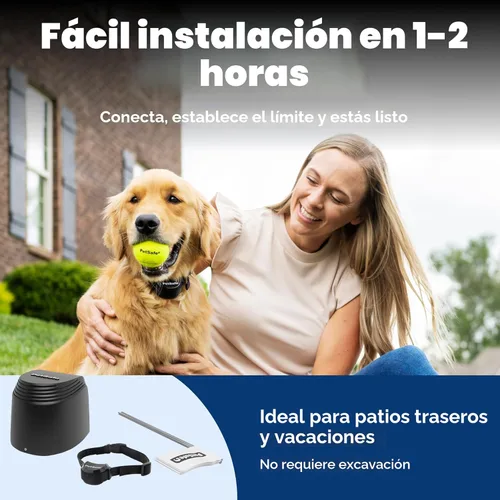 Miniatura 6 de PetSafe Stay + Play Valla inalámbrica, cubre hasta 3/4 de acre, para perros y gatos de más de 5 libras, impermeable y recargable, con sonido