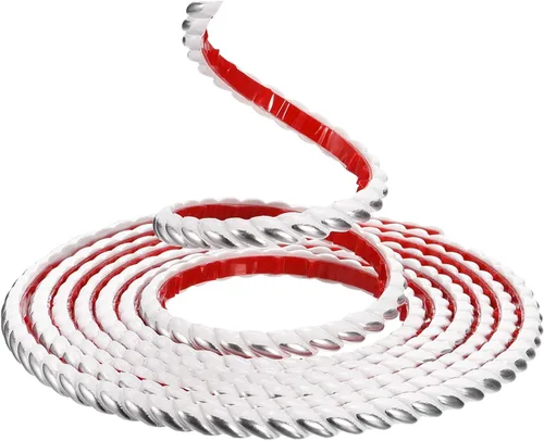 uxcell Moldura flexible para pared, 0.4 x 7 pies, molduras para despegar y pegar, impermeable, para decoración del hogar en el gabinete, marco de