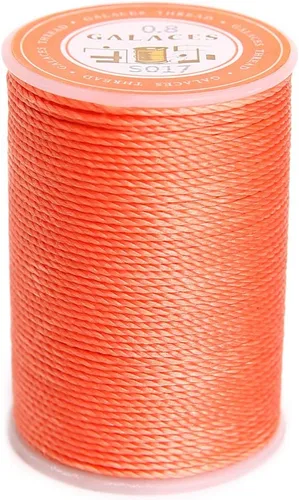 Miniatura 9 de Cuerda de poliéster encerado, cuerdas recubiertas de cera, hilo redondo impermeable recubierto de cera para pulseras trenzadas, accesorios de Negro