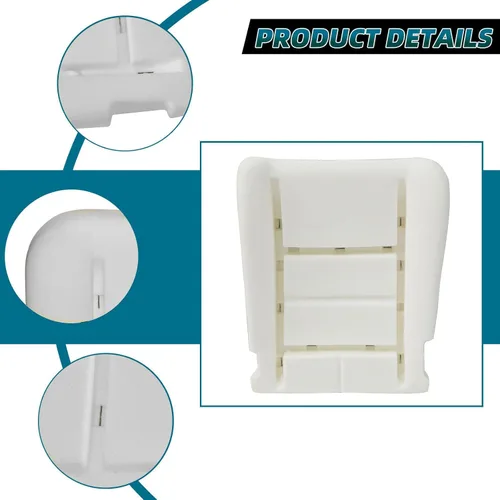 Miniatura 2 de SecosAutoparts Funda de Espuma para Asiento Inferior del Conductor Compatible con Ford F250 F350 F450 Lariat 2002 2003 2004 2005 2006 2007