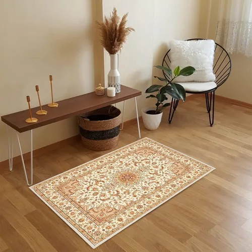 Miniatura 6 de COMSLE Alfombra bohemia de 2 x 3 pies, lavable a máquina, para entrada, lana sintética, alfombra pequeña, envejecida, antideslizante