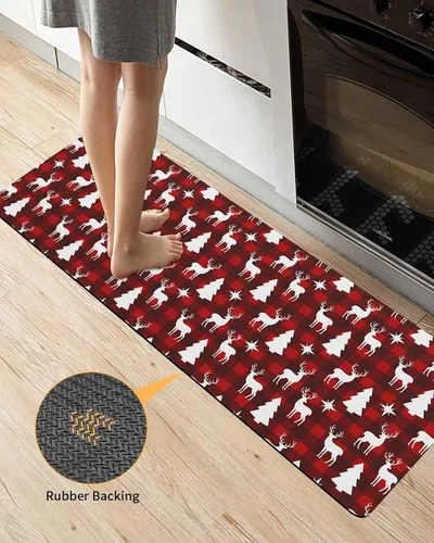 Miniatura 4 de Tapete de baño de Navidad para bañera, antideslizante, de secado rápido y absorbente, de tierra de diatomeas, fregadero, dormitorio, cocina