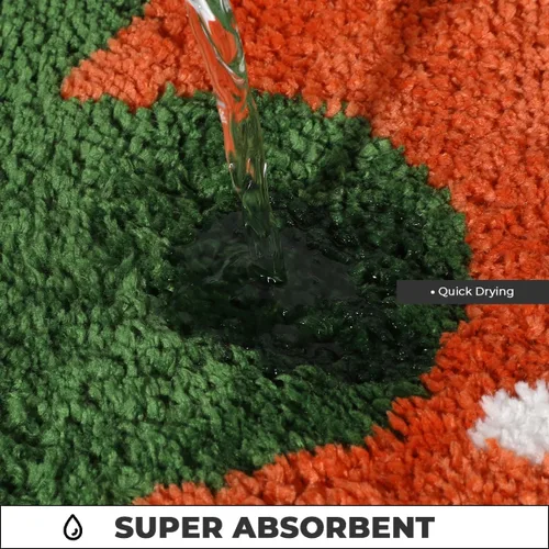 Miniatura 3 de Alfombra de baño ultra absorbente, de microfibra gruesa y resistente, esponjosa, lavable a máquina, alfombra de baño antideslizante para baño