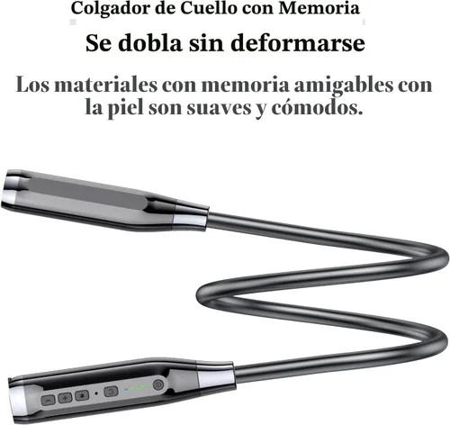 Miniatura 4 de Kinobo - Auriculares Bluetooth con tira para el cuello, Bluetooth 6.0, 120 horas de reproducción, resistencia al agua IPX7, auriculares deportivos
