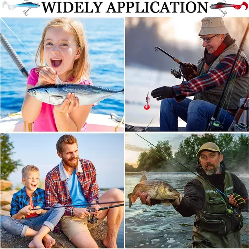 Miniatura 7 de Skylety 24 señuelos de pesca, señuelos de plástico suave para lubina, cabeza de jig, Swimbait, kit de aparejos de plástico suave realista para agua