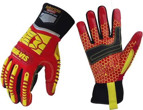 Miniatura 8 de Seibertron Guantes de aceite y gas de rescate de seguridad resistentes a los cortes, resistentes a los cortes, mecánicos antiimpactos, serie