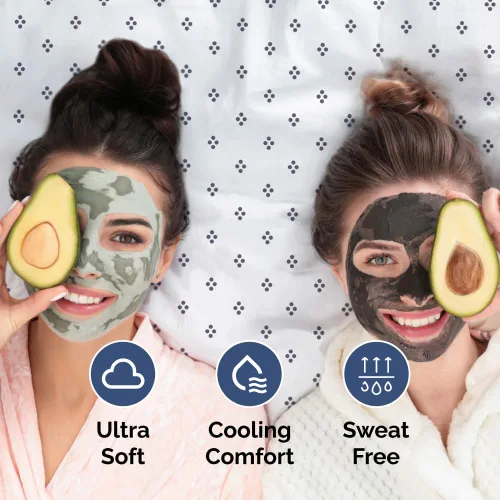 Miniatura 5 de Sábanas con patrón de puntos azules, 1 sábana encimera, 1 sábana bajera y 1 funda de almohada con bolsillos profundos, ropa de cama con estampado