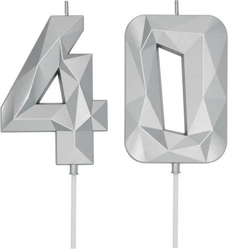 Miniatura 339 de DERVENTA Velas de cumpleaños con números grandes, 3D, color rosa, 3.7 pulgadas, decoración para tartas de fiesta, 1 pieza (número 3 rosa)