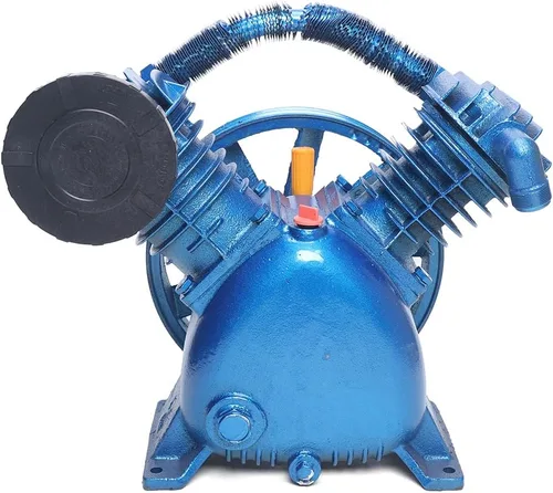 Tipo motor del compresor de aire de 2 etapas de 5.5HP 2Cylinder V 2, cabezal doble del reemplazo de la bomba del compresor de aire 175PSI 110V