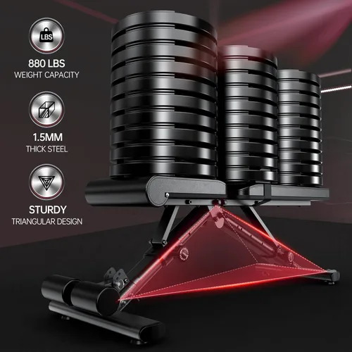 Miniatura 3 de PASYOU Adjustable Weight Bench for Home Gym, Foldable Workout Benches with 660LBS, Exercise Bench for Incline Decline Flat Bench Press, Foldable