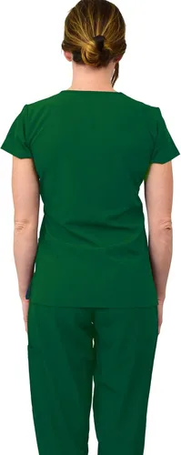 Miniatura 3 de Green Town Conjunto médico de enfermería GT 4FLEX para mujer, camiseta y pantalón, colores sólidos y estampados