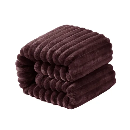 Miniatura 8 de NTBAY Manta de franela de felpa para bebé, manta suave y cálida para niños pequeños con textura a rayas para cochecito, cuna, viajes, 30 x 40 Negro