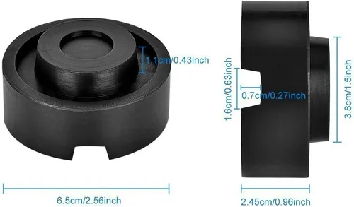 Miniatura 4 de Jack Pads - Adaptador de goma universal para el suelo de la carretilla de goma para el lado de soldadura por pellizcos (paquete de 2)