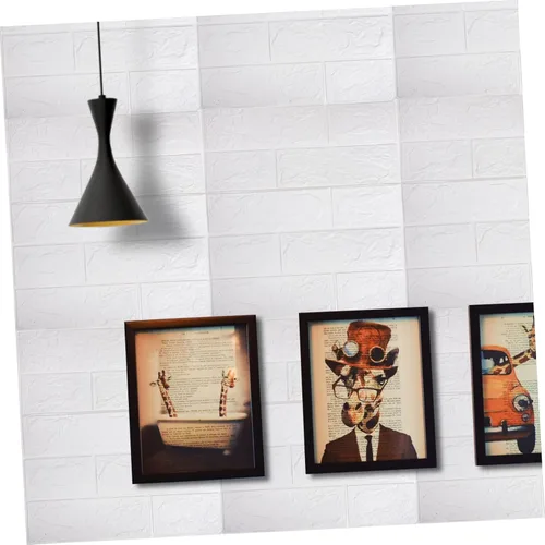 Miniatura 9 de DOITOOL 20 calcomanías de pared estéreo 3D, calcomanías de pared 3D, paneles de pared 3D, paneles de pared de ladrillo sintético 3D, calcomanías