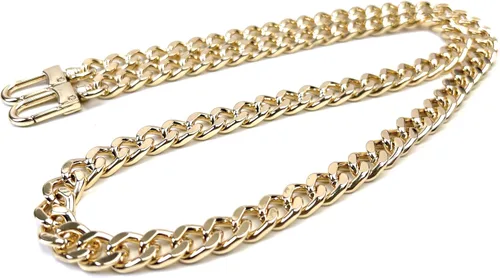 Miniatura 10 de Correas de metal para bolso de cadena plana, reemplazo de cadena para bolso cruzado de hombro y axilas, Dorado antiguo Oro envejecido