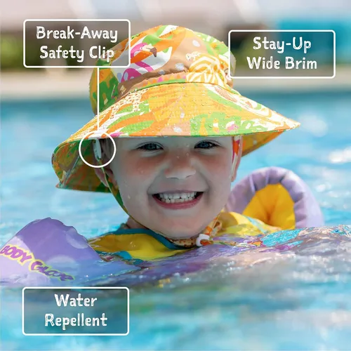 Miniatura 2 de JAN & JUL Sombrero de sol acuático para niños 50+ UPF Grow-with-Me Aqua-Dry