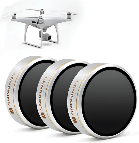 Paquete de 3 filtros de lente de cámara ND4/ND8/ND16 para DJI Phantom 4 Pro/Pro+/Advance, AGC Optics, sellado contra la intemperie, filtro de