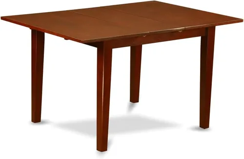 Miniatura 4 de East West Furniture PST-MAH-T Picasso - Mesa de comedor rectangular con hojas de mariposa, 32 x 60 pulgadas, caoba