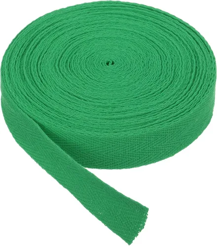Miniatura 226 de PATIKIL Cinta de sarga de algodón de 1 pulgada, 50 yardas, cinta de algodón, cinta de encuadernación al bies, cinta de espiga para costura, Verde