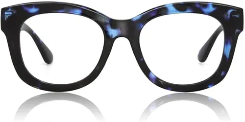 Miniatura 16 de JiSoo Gafas de lectura de gran tamaño para mujeres y hombres, elegantes lentes de diseño para mujeres con marco grande