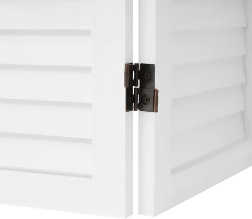 Miniatura 7 de Pantalla divisora de habitación de 3 paneles, pantalla corta de madera plegable de privacidad, divisor de habitación pequeño para el hogar