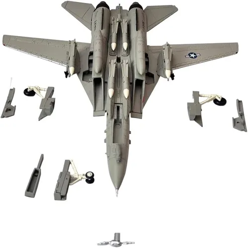 Miniatura 9 de Grumman F-14 F-14A F-14B F-14D Tomcat Fighter Aviones de combate de metal militar fundido a presión modelo de avión de metal (F-14A)