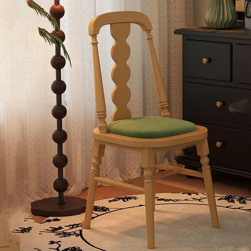 Miniatura 11 de Sillas de cocina tapizadas de madera maciza, sillas de comedor con marco de madera de fresno, silla de sala de estar para comedor, estudio, sala