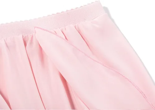Miniatura 3 de Domusgo Girls Ballet Dance Chiffon Skirt Pull On Ballerina Dancewear for 2-12 Years Old Kids Competition Party Pink Black
