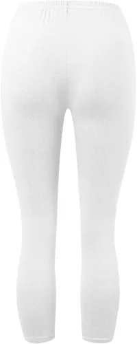 Miniatura 4 de Featur - Leggings de yoga recortados para mujer, cintura alta, pantalones capri elásticos con costuras de encaje, talla grande, pantalones