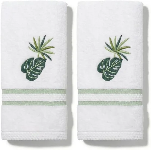 Miniatura 12 de Avanti Linens – Juego de toallas para los dedos, toallas de baño de terciopelo 100% algodón con estrellas de mar bordadas y coral, reverso de rizo