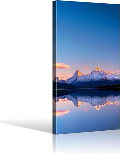 Miniatura 8 de YONICA Imagen en lienzo personalizada de tus fotos, impresión artística de pared personalizada de 16 x 12 pulgadas para decoración del hogar, lienzo