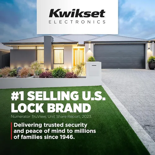 Miniatura 10 de Kwikset Halo Select - Cerradura inteligente de entrada sin llave para puerta con Wi-Fi y Matter habilitada, cerrojo de puerta sin necesidad