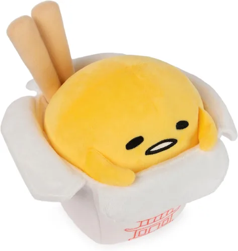 Miniatura 5 de GUND Sanrio Gudetama El huevo perezoso de peluche, contenedor de peluche Gudetama para llevar para niños de 8 años en adelante, 9.5 pulgadas