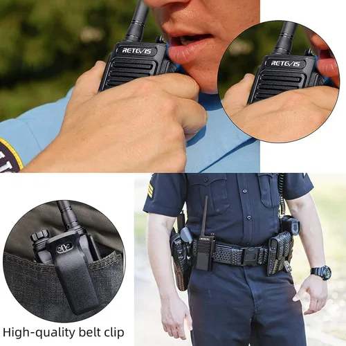 Miniatura 10 de Retevis RT47 IP67 - Radio de 2 vías impermeable IP67, radio bidireccional resistente con micrófono, totalmente a prueba de polvo, resistente al Negro