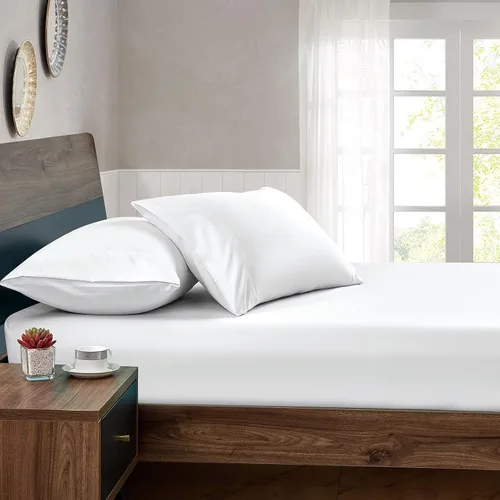 Miniatura 6 de FreshCulture Sábanas ajustadas tamaño King, paquete al por mayor de 6, bolsillo profundo, sábanas bajeras de microfibra suave para el hogar, Blanco