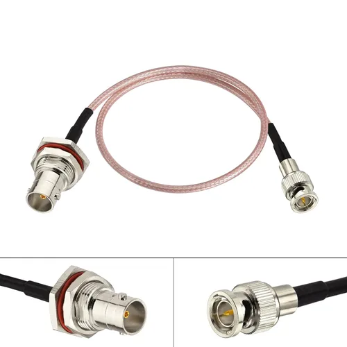 Miniatura 4 de BINGFU Mini BNC macho a BNC hembra Vedio SDI Cable 75 ohmios 12 pulgadas para HD 3G SDI grabadora cámara monitor convertidor router audio
