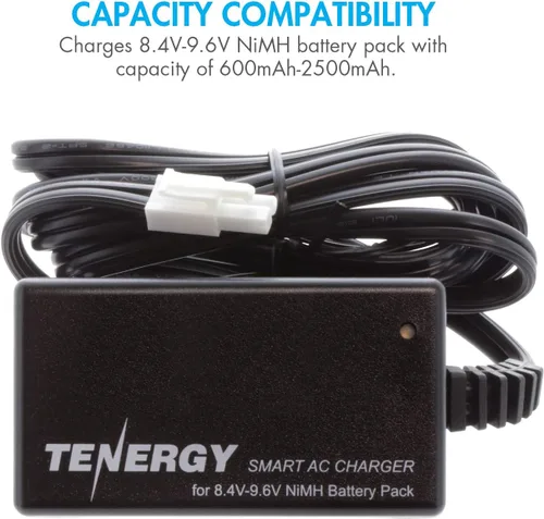 Miniatura 3 de Tenergy Cargador inteligente para paquetes de batería de 8.4 V - 9.6 V NiMH con mini conector Tamiya + adaptador estándar Tamiya