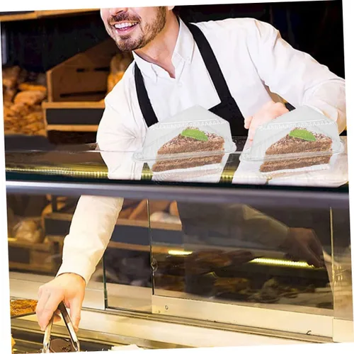 Miniatura 3 de TIDTALEO 50 recipientes para tartas con tapa transparente, cajas de almacenamiento de grado alimenticio para postres, quesos y más para fiestas