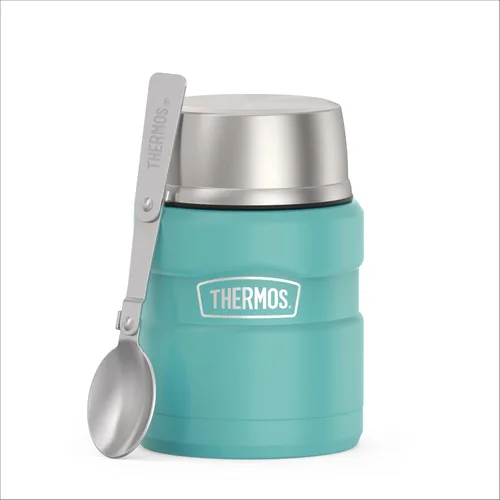 Miniatura 19 de THERMOS Stainless King Vacuum-Insulated Food Jar with Spoon, 16 Ounce, Matte Army Green