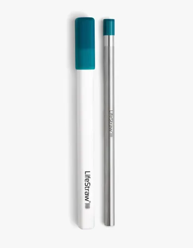 Miniatura 13 de LifeStraw Sip - Paja reutilizable de acero inoxidable para beber con filtro de agua Albaricoque