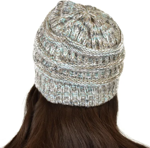 Miniatura 535 de C.C Trendy Warm Chunky Soft Stretch Cable Knit Beanie