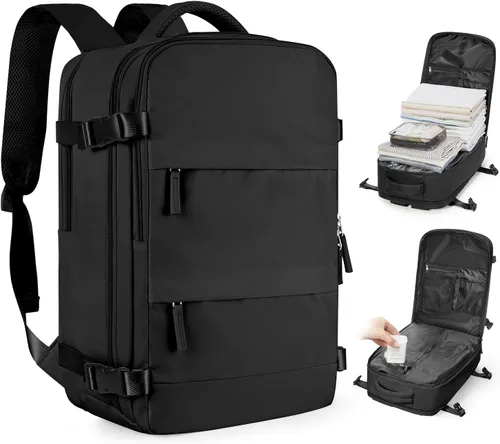 Miniatura 22 de coofay Mochila de viaje, para laptop, unisex, aprobada para aviones, bolsa de mano, equipaje, para artículos personales, para debajo del asiento