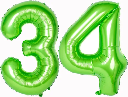 Miniatura 42 de Globo gigante de helio de 40 pulgadas, número 0 rojo, de poliéster, película de aluminio, 0-9, para niña y niño, autoinflable, dígito cero