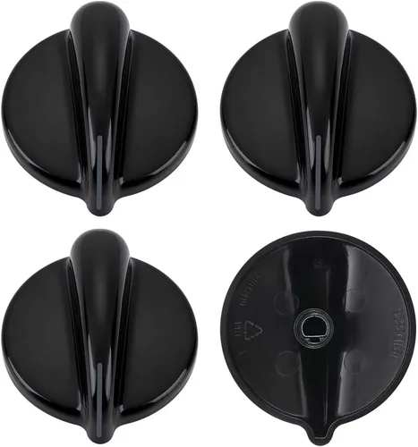 4 piezas de perillas de control de quemador WB03T10236, perillas de cocina de gas negras para estufa/cocina/horno GE, no universales