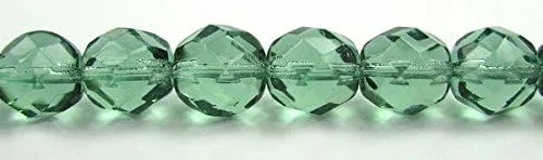 Miniatura 3 de Turmalina de 0.118 in (135 cuentas), cuentas de vidrio facetadas redondas pulidas al fuego checo