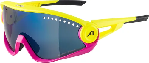 Miniatura 10 de ALPINA Gafas de sol deportivas con 100% protección UV para hombres y mujeres, ciclismo, correr, protección lateral extraíble, 5W1NG Todo negro mate